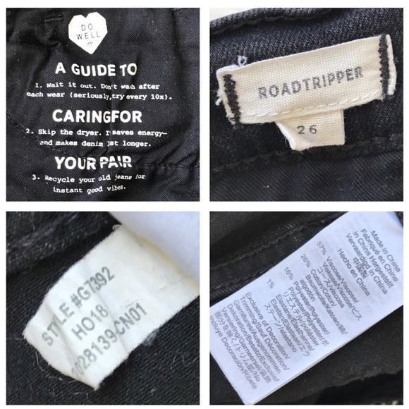 MADEWELL Roadtripper Black High-Rise Denim Jeans - Picture 3 of 3